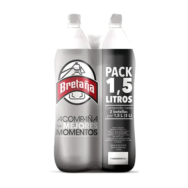 GASEOSA BRETAÑA POSTOBON*1.5L*2U