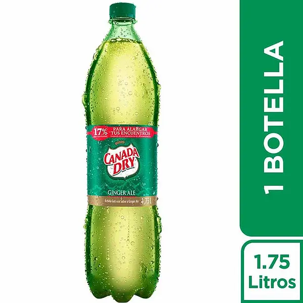 GASEOSA GINGER CANA DRY*1.75LT