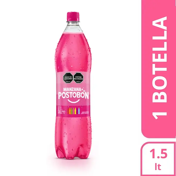 GASEOSA MANZANA POSTOBON*1.5L