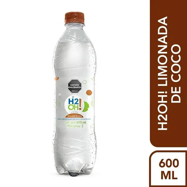 GASEOSA LIMONADA/COCO H2O*600ML