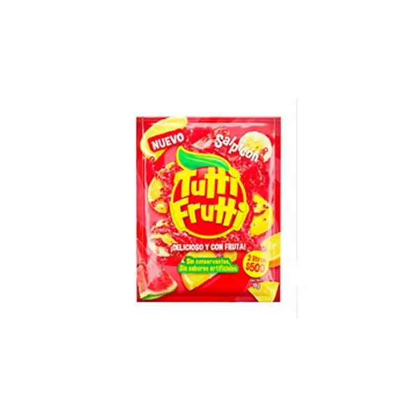 REFRESCO POLVO SALPICON TUTTI FRUTTI*18G