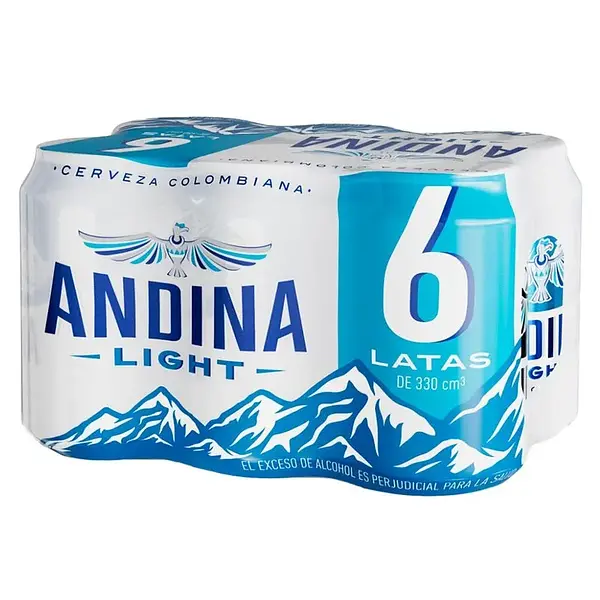 CERVEZA LIGHT ANDINA*6U*330ML