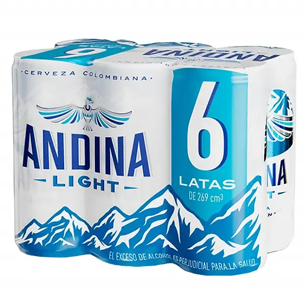 CERVEZA ANDINA LIGHT LATA *6 *269 ML