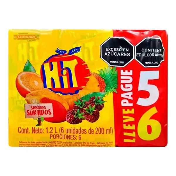 JUGO SURTIDO HIT*200ML*6U