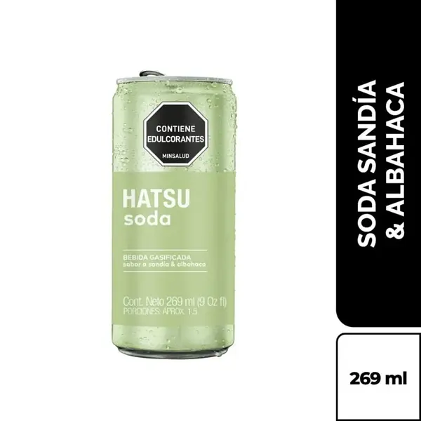 GASEOSA SODA SANDIA ALBAHACA HATSU*269ML