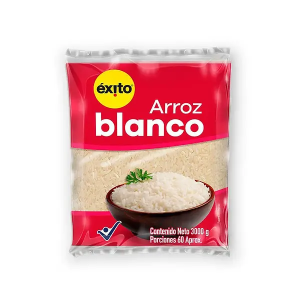 ARROZ BLANCO EXITO * 3000G