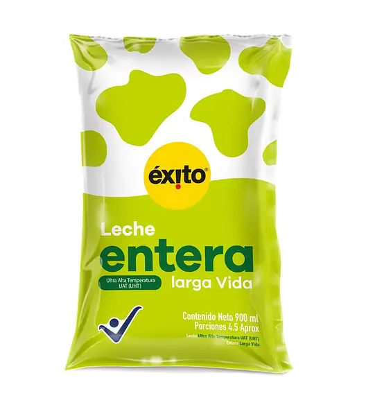 LECHE LIQUIDA ENTERA EXITO*900ML