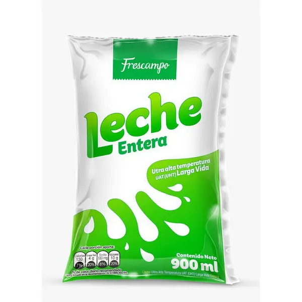 LECHE LIQUIDA ENTERA FRESCAMPO*900ML