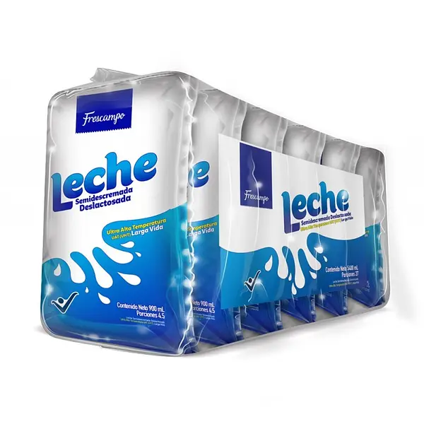 LECHE LIQUIDA DESLACTOSADA FRESCAMPO *900ML*6U