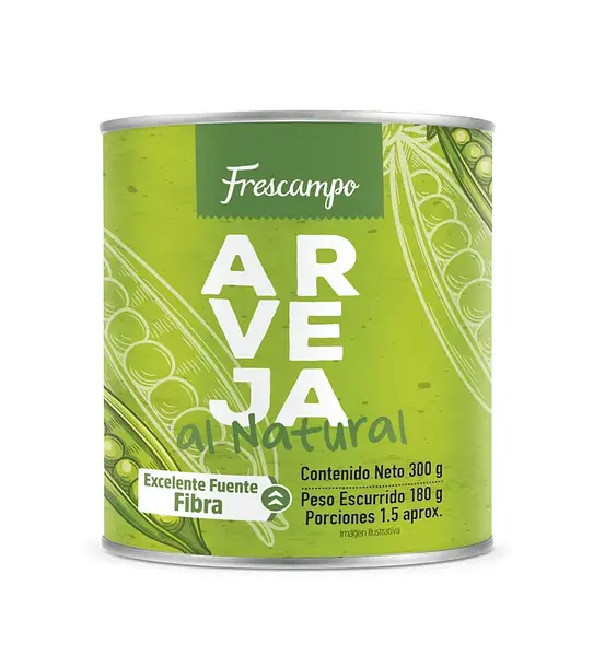 ARVEJA VERDE FRESCAMPO*300G