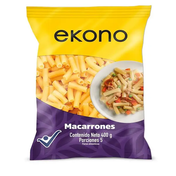 PASTA MACARRONES EKONO*400GR