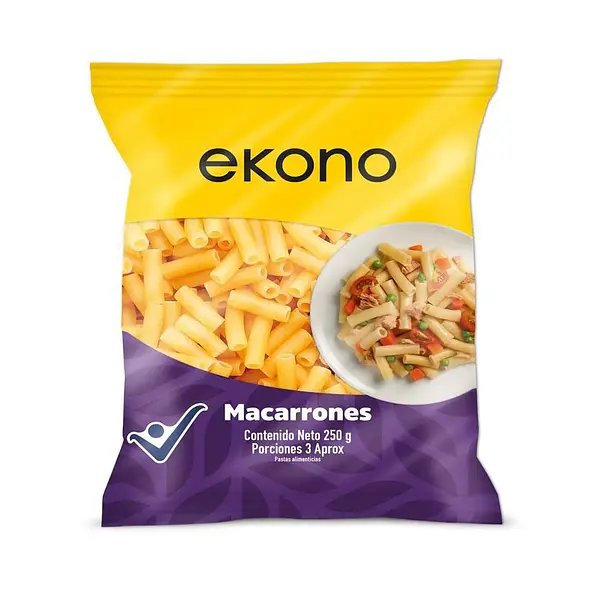 PASTA MACARRONES EKONO*250G