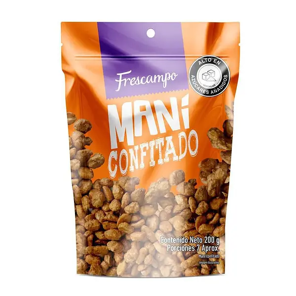 SNACK MANI CONFITADO FRESCAMPO*200G