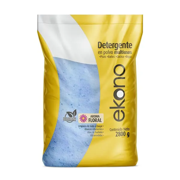 DETERGENTE POLVO FLOR EKONO*2800