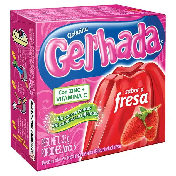 GELATINA FRESA GELHADA*35G
