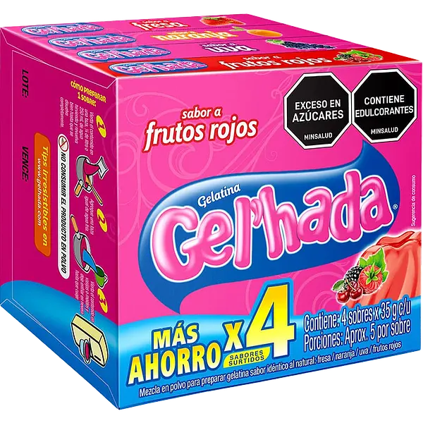 GELATINA SURTIDA GELHADA*40G*3U