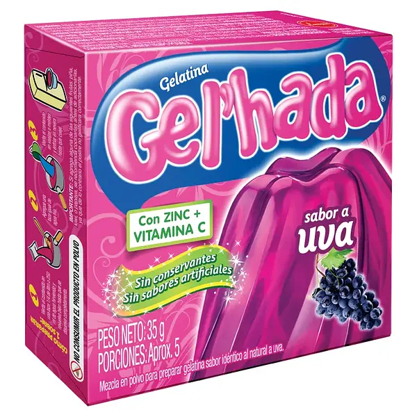 GELATINA UVA GELHADA*35G