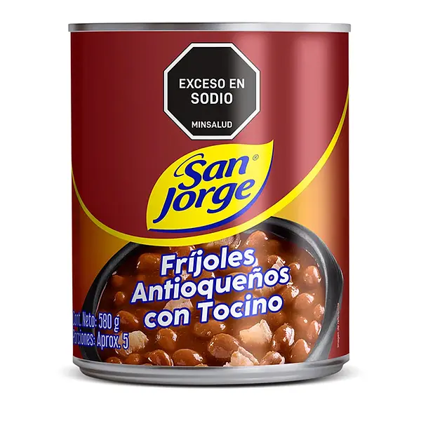 FRIJOL CON TOCINO SAN JORGE*580GR