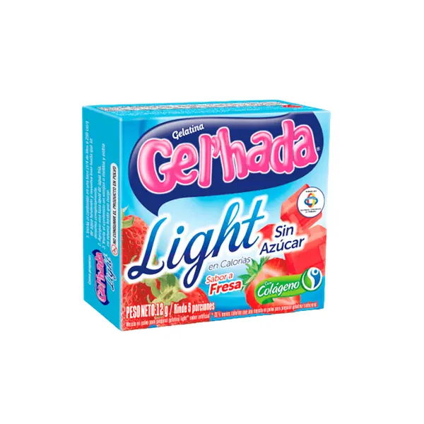 GELATINA FRESA LIGHT GELHADA*12GR