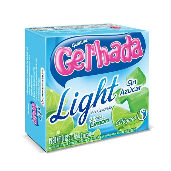 GELATINA LIMON LIGHT GELHADA*12G