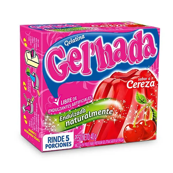 GELATINA FRAMBUESA GELHADA*40GR