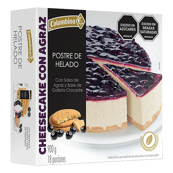 HELADO TORTA CHEESECAKE COLOMBINA * 900G