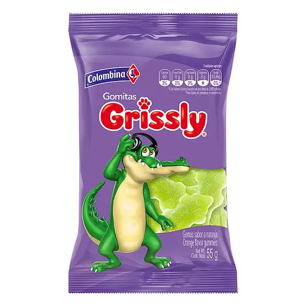 GOMA COCODRILO GRISSLY*55G