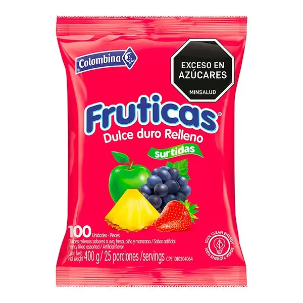 CARAMELO BLANDO FRUTICAS COLOMBINA *400G