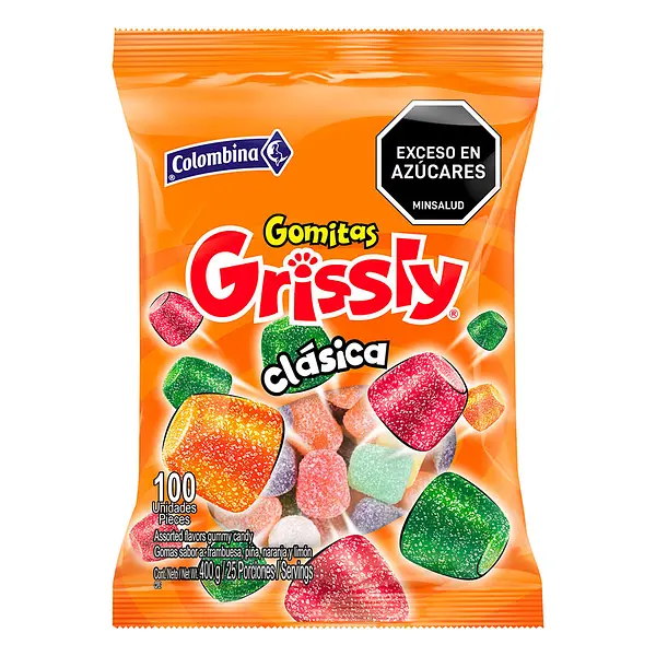 GOMA CLASICA GRISSLY*100UN