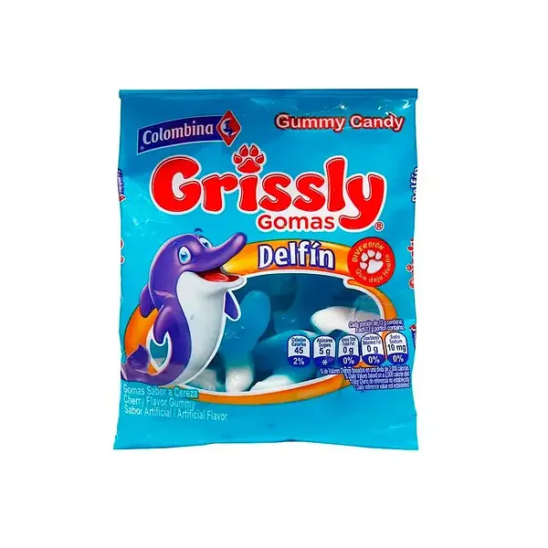GOMA DELFIN GRISSLY*80G
