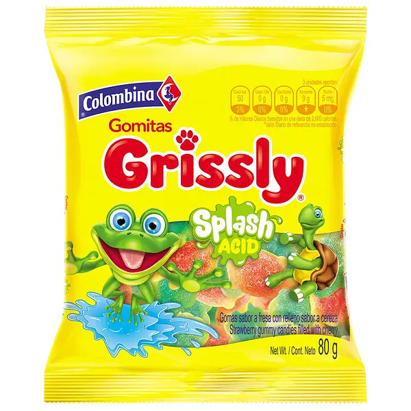 GOMA SPLASH ACIDO GRISSLY*80G