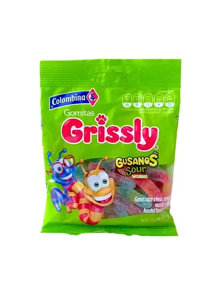GOMA GUSANO GRISSLY*80G