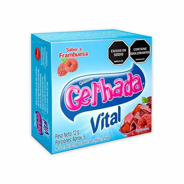 GELATINA FRAMBUESA VITAL GELHADA*12GR
