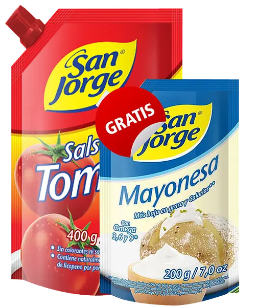SALSA TOMATE*400G+MAYONESA*200G SAN JORG