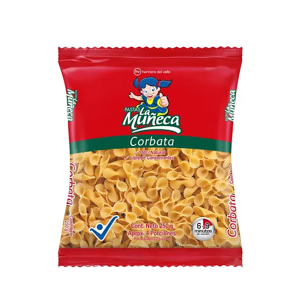 PASTA CORBATA LA MUÑECA *250 GR