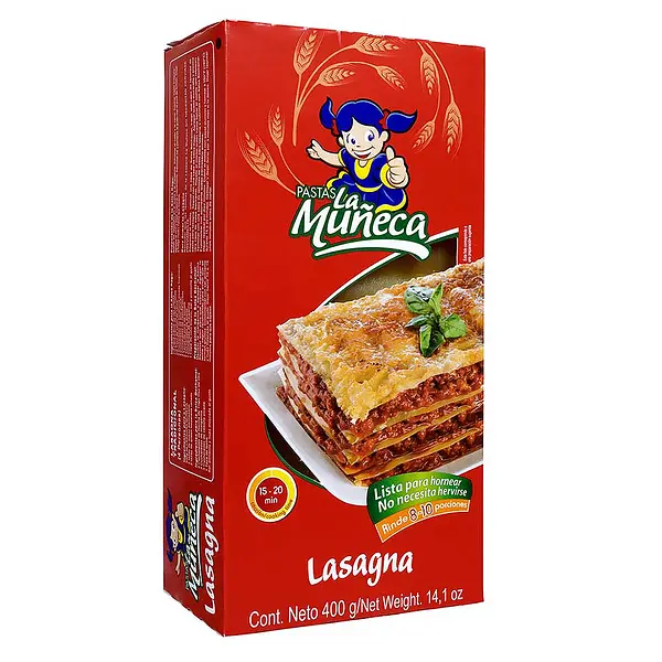 PASTA LASAGNA LA MUÑECA*400GR