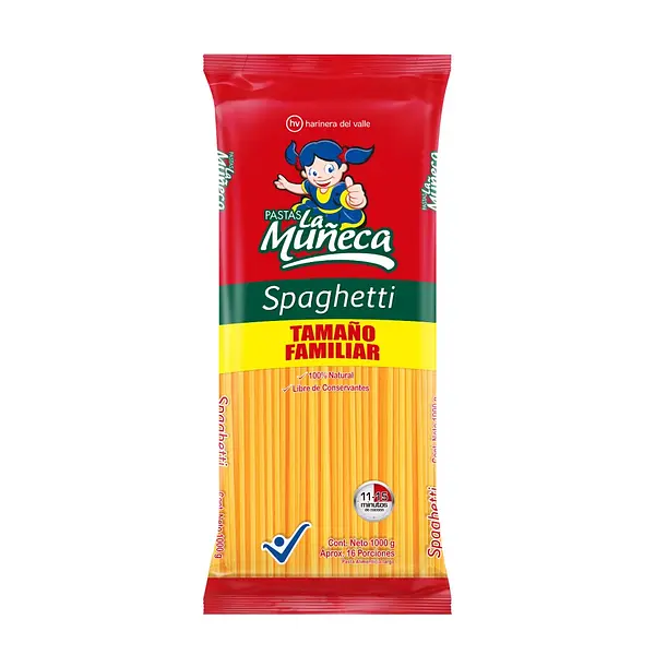 PASTA SPAGHETTI LA MUÑECA * 1000G