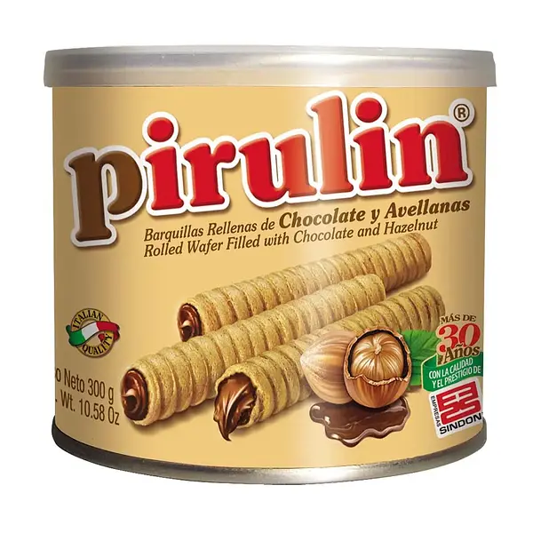 GALLETA BARQUILLO AVELLANA PIRULIN*300G