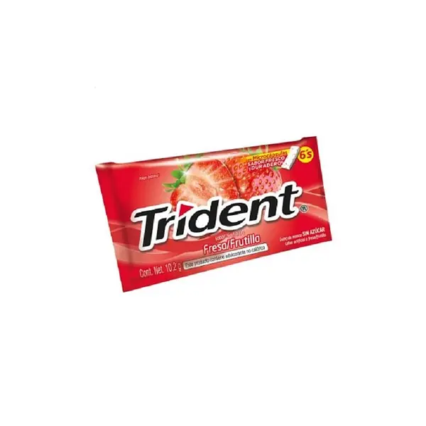 CHICLE FRESA TRIDENT *6U