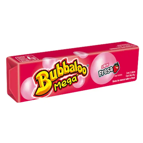 CHICLE FRESA BUBBALOO*39G