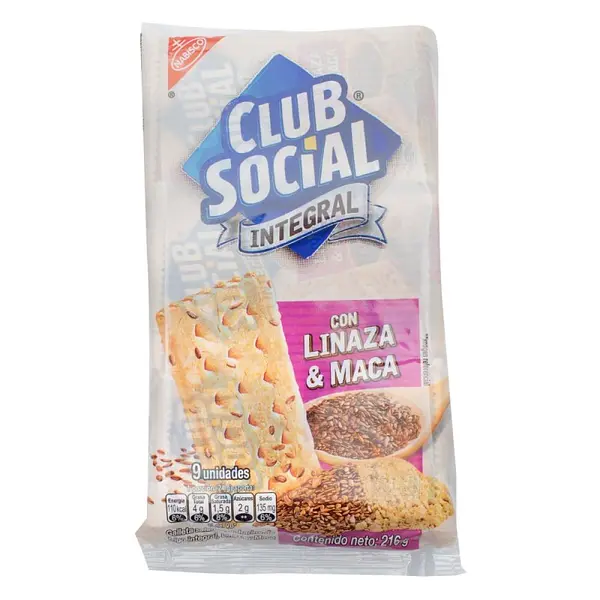 GALLETA LINAZA INTEGRAL CLUB SOCIAL*9U