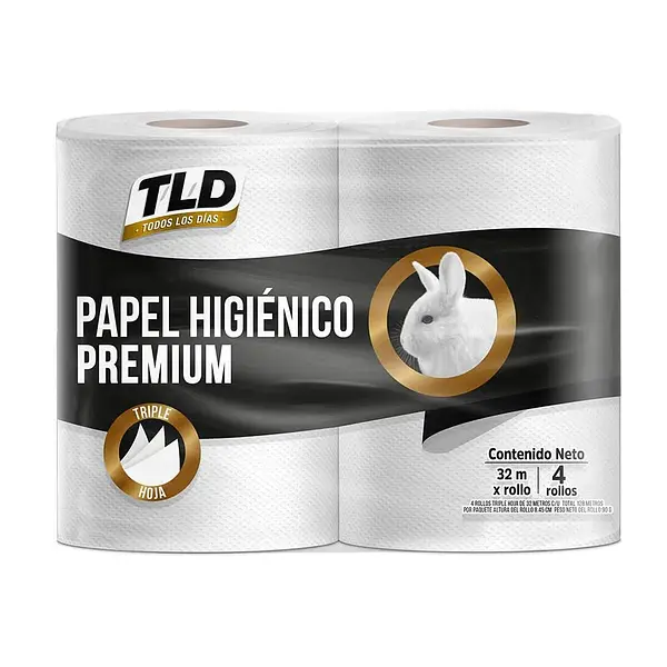 PAPEL HIGIENICO PREMIUM TLD *4 UND