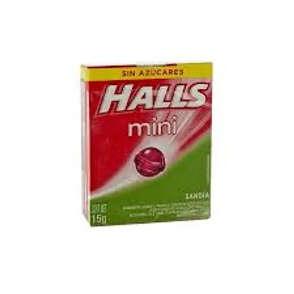 CARAMELO MENTA MINI HALLS SANDIA*15G
