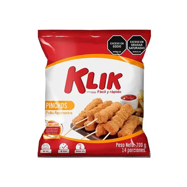 PINCHO POLLO APANADO KLIK*700GR