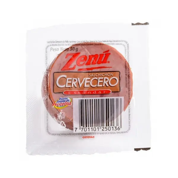 SALCHICHON CERVEZERO ZENU *50G