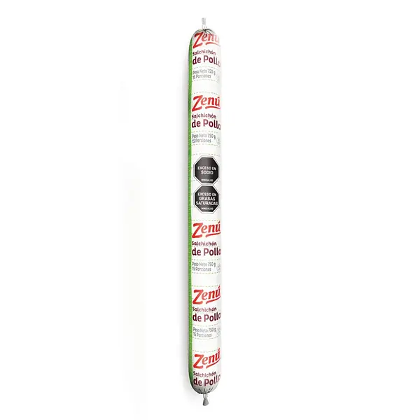 SALCHICHON DE POLLO ZENU * 750G