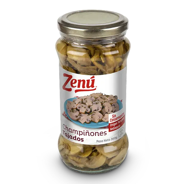 CHAMPIÑON TAJADO ZENU*360GR