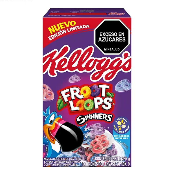 CEREAL FROOT LOOPS SPINNERS KELLOGGS*265G