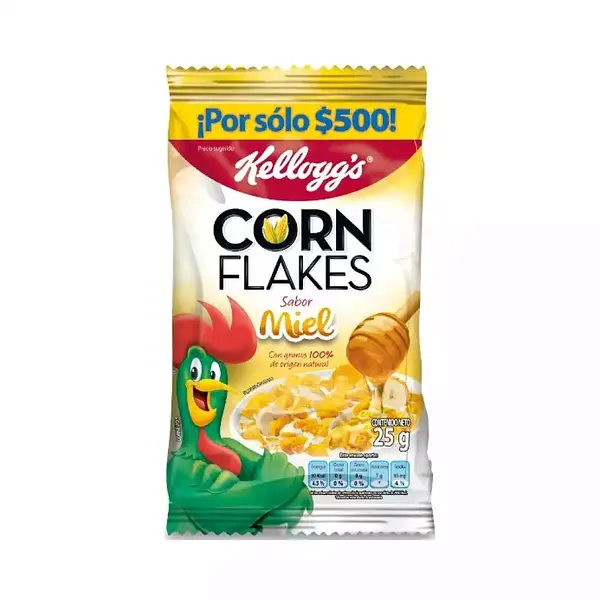 CEREAL CORN FLAKES MIEL KELLOGGS*25GR