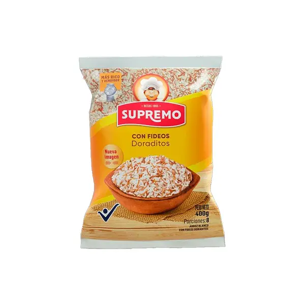 ARROZ BLANCO FIDEOS SUPREMO*400G